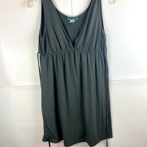 Women Expresso  deep v-neck sleeveless mini gray size M